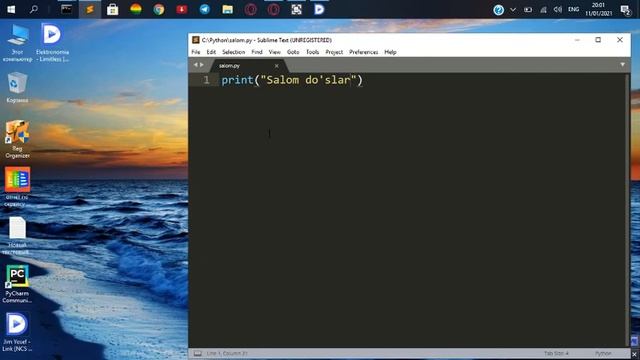 Python 3ni o'rganish 2dars смотреть онлайн