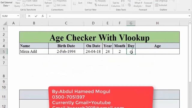 How to Calculate Age Using a Date of Birth in Excel (The Easy Way) by @Microsoftacademy11 смотреть онлайн