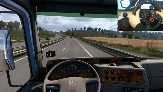 ETS 2 - Mercedes Actros MP1 Transporting Metal Coils Part 1 | Logitech G29 Gameplay смотреть онлайн