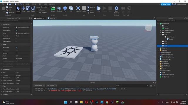 Roblox Studio // How to create a Sphere by script смотреть онлайн