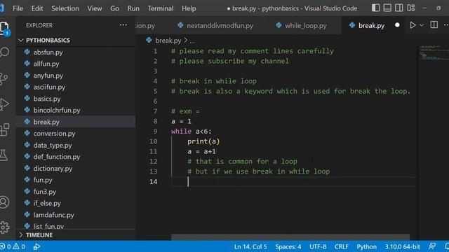 break statement in python | python for beginners | @CodeWithHarry смотреть онлайн