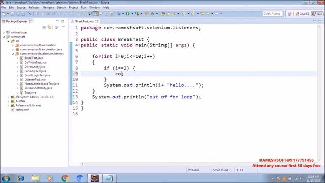 Rameshsoft: Control Statements in Java Part-3 смотреть онлайн