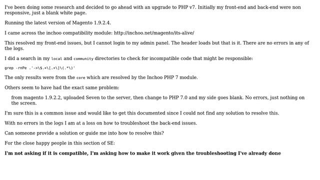 Magento: Troubleshooting Magento 1.9.2.4 with PHP 7 смотреть онлайн