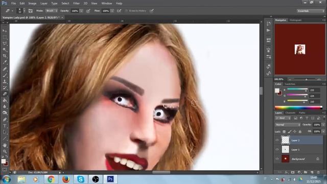 ? Photoshop Extreme Makeover - From ugly to pretty - Vampire Lady (Maria Cristerna) смотреть онлайн
