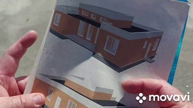 Начало строительства нового дома/Раскладка кирпича.