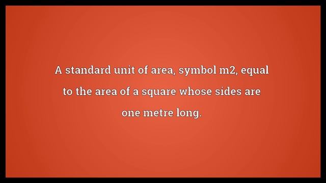 Square Metre Meaning