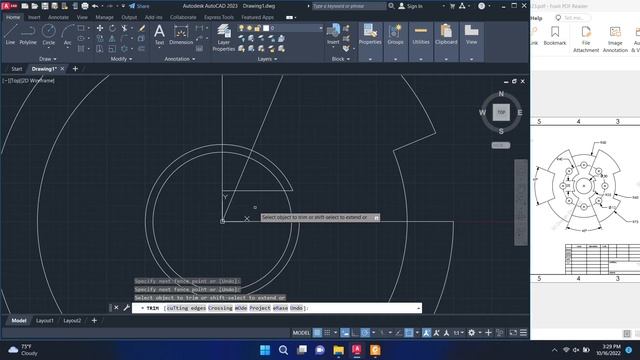 AutoCAD 2023 Tutorial - 2D Profile for beginner EP.23 #autocad смотреть онлайн
