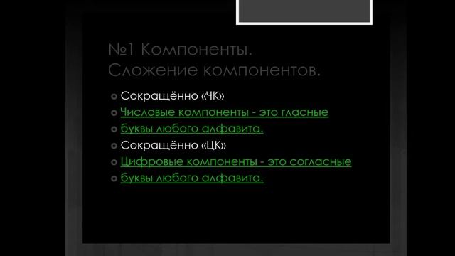 МСЛ | §1 Компоненты. Сложение Компонентов. смотреть онлайн