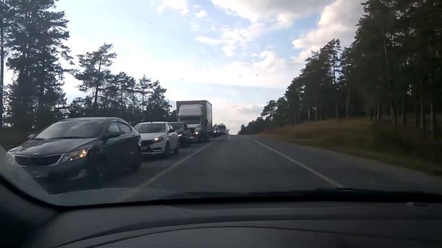 Большая пробка в город Самара | Город Самара смотреть онлайн
