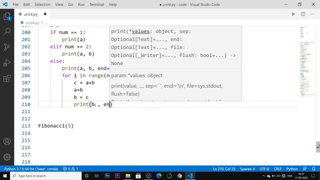 Print Fibonacci Series in Python ? | #81 Python Training in Hindi | Python Tutorial for Beginners смотреть онлайн
