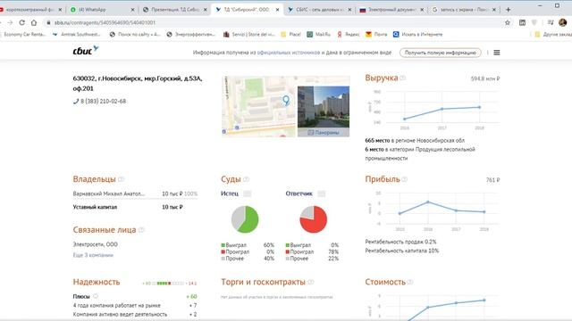 Скринкаст-Google и СБИС - как инструменты проверки контрагентов и исследований смотреть онлайн