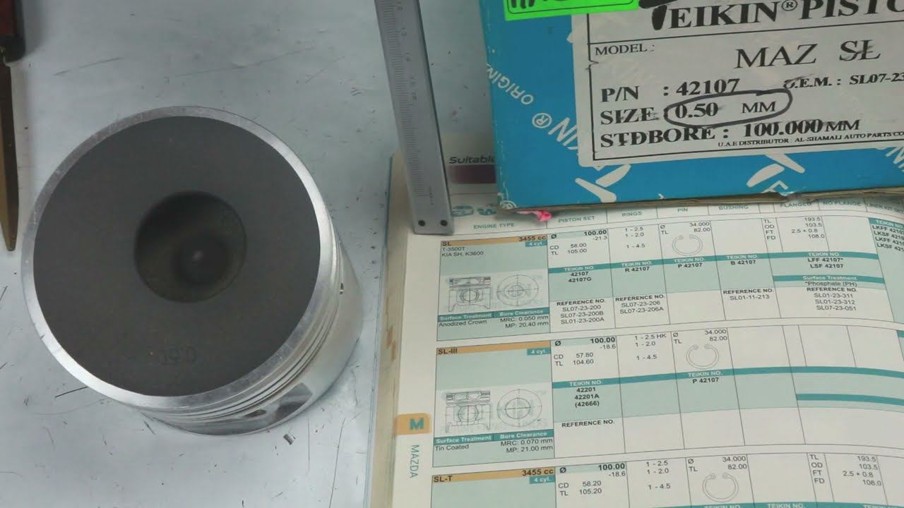SL (3.5L) Mazda поршни Teikin 42107 смотреть онлайн