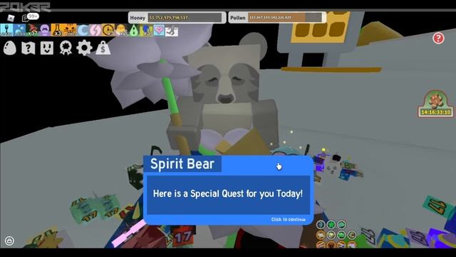 spirit bear valentines quest be like.... | bee swarm simulator смотреть онлайн