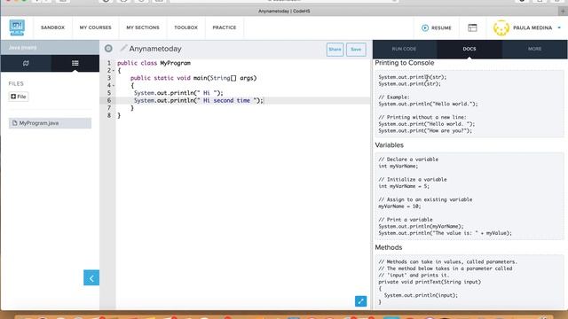 Java Day 1 print ln смотреть онлайн