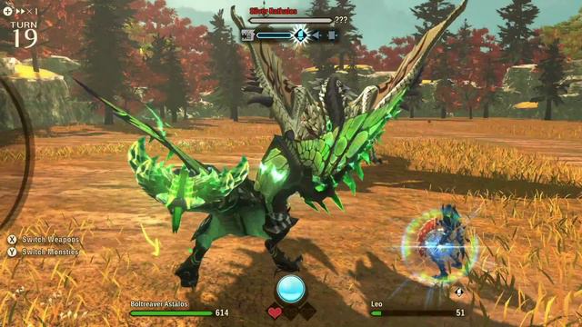 Monster Hunter Stories 2 - Silver Rathalos Boss Fight DLC смотреть онлайн
