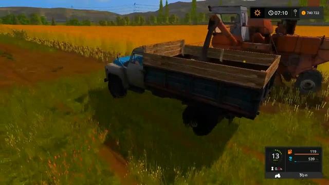 Farming Simulator 2017. мод грузовик ГАЗ 53 дизель. №3+выбор кузова. смотреть онлайн
