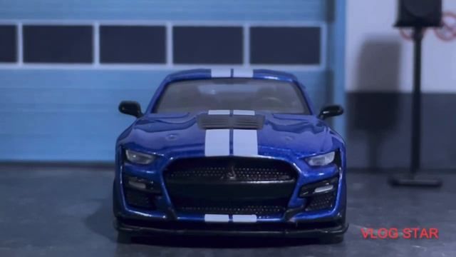 MINI GT 2021 Ford Mustang Shelby GT500 (Ford performance Blue) New casting. смотреть онлайн