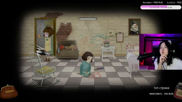 Fran Bow | ПРОХОЖДЕНИЕ ИГРЫ | НА РУССКОМ | ДЕВУШКА СТРИМИТ #игры #прохождение #franbow