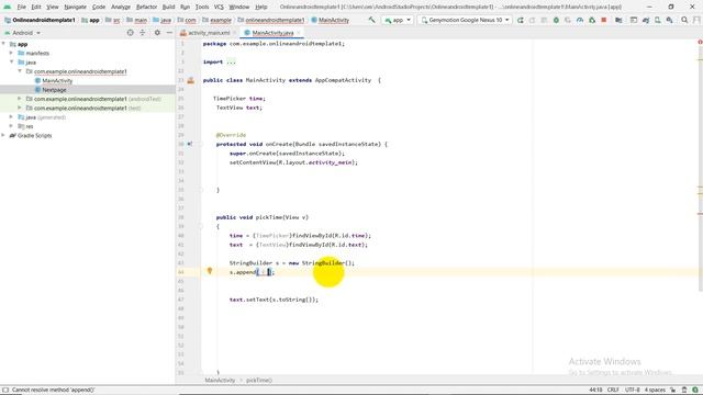 Pop Up Time Picker Android Studio Tutorial | Analog or Spinner Style смотреть онлайн