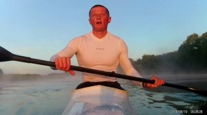 Гребля на байдарке. Техника, спустя два месяца тренировок.