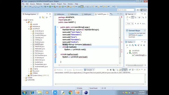 Java Tutorial in Tamil-35:Hashset in java смотреть онлайн