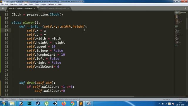Optimizing Code - Pygame tutorial 4 in hindi | Pygame Tutorial | How to make games in python смотреть онлайн