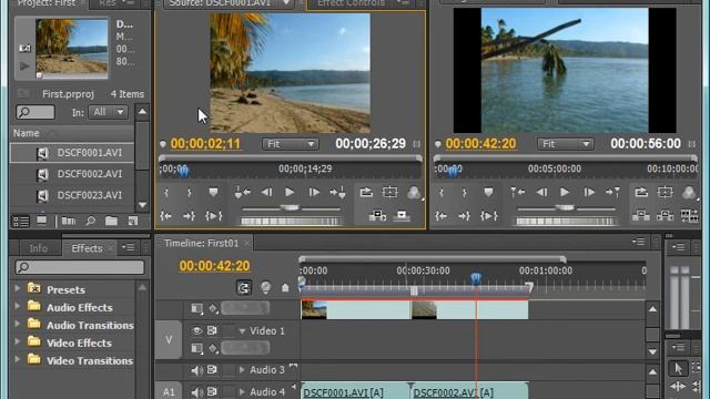 Изменение настроек интерфейса в Adobe Premiere CS4 (8/39) смотреть онлайн