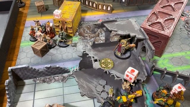 Warhammer 40k Kill Team Battle Report Orks vs Death Guard Commanders смотреть онлайн
