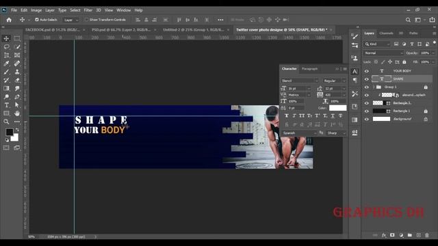 How to Create Professional Linkedin Cover Photo Design in Photoshop cc 2020 смотреть онлайн
