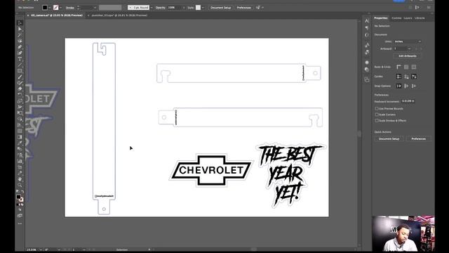 How I Prepare Artwork for Laser Engraving l Workflow Adobe Illustrator to Lightburn смотреть онлайн