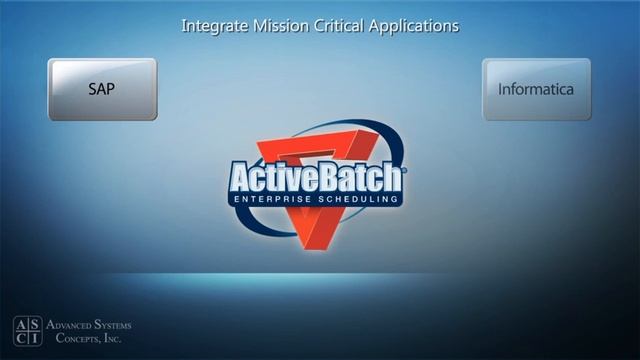Advanced Systems Concepts' ActiveBatch Job Scheduler Overview смотреть онлайн