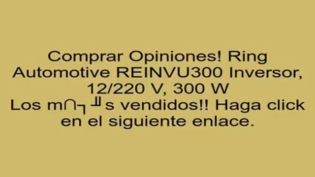 Ring Automotive REINVU300 Inversor, 12/220 V, 300 W Opiniones