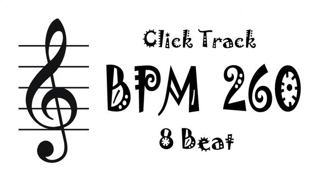 【BPM 260】Drum 8Beat - Rhythm Track Metronome смотреть онлайн
