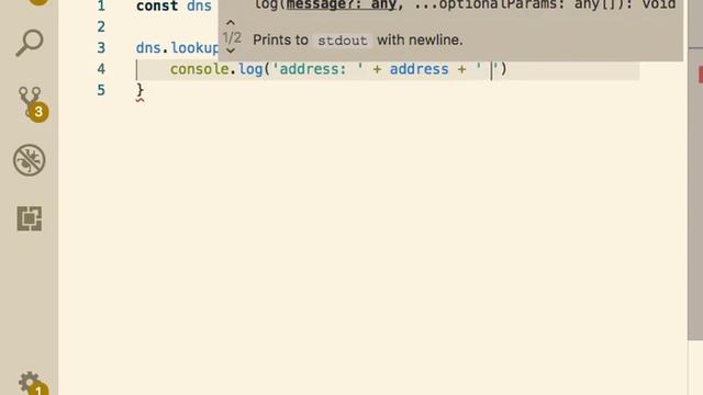 nodeJS dns lookup смотреть онлайн