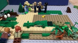 Лего мультфильм о динозаврах. Парк Юрского периода. LEGO DRASH-DROBASH