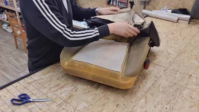 Перетяжка сидушки - зоновский способ. смотреть онлайн