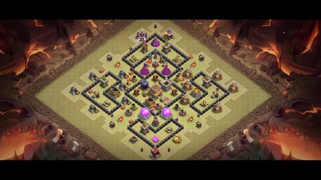 Best Th8 base link War/Trophy Base (Top20) With Link in Clash of Clans - best base th 8 defense смотреть онлайн