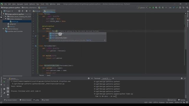 Builder Inheritance. Don't violate the OCP | Design Patterns in Python | Live coding смотреть онлайн