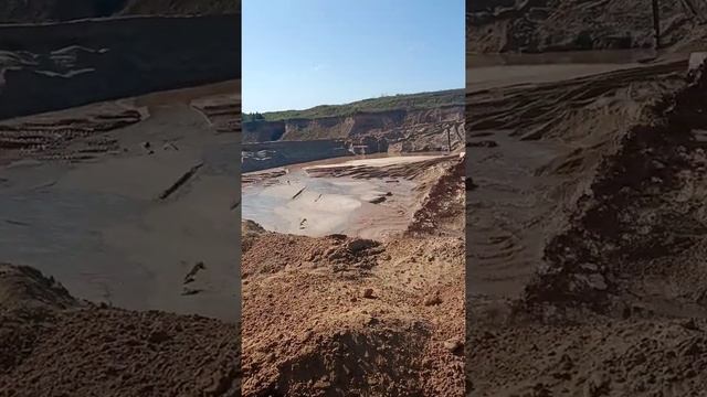 песочный карьер,добыча мытого песка. смотреть онлайн