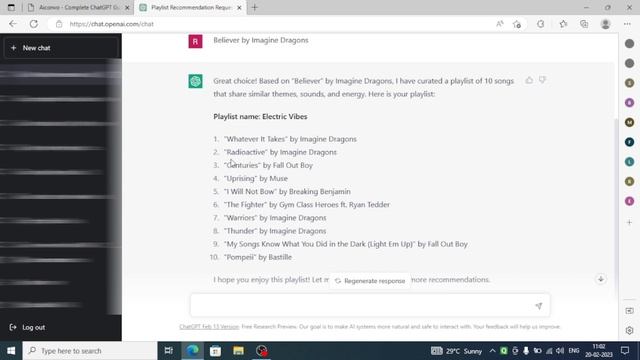 How to create spotify playlist using chatgpt? #chatgpt #spotifyplaylist смотреть онлайн