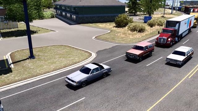 Classic Cars AI Traffic Pack - American Truck Simulator Mod смотреть онлайн