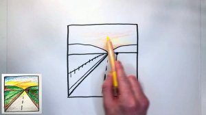 Как нарисовать дорогу уходящую вдаль