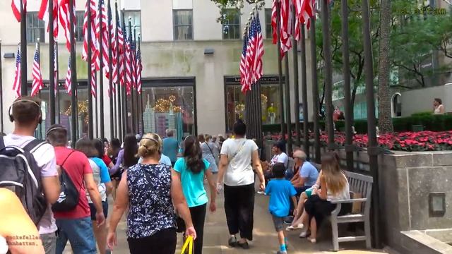 [4K] Walking Tour Of Rockefeller Center Manhattan New York USA