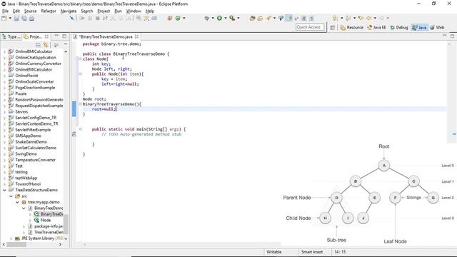 How to implement Binary Tree Traverse in Java ? | Algorithm & Implementation | @TechRanch смотреть онлайн