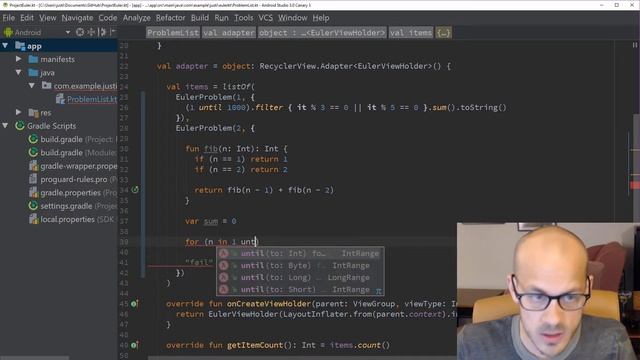 Kotlin - Project Euler - Problems 1 & 2 смотреть онлайн