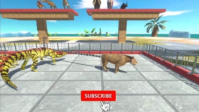Tug Of War Prehistoric Mammals Vs Dinosaurs - Animal Revolt Battle Simulator