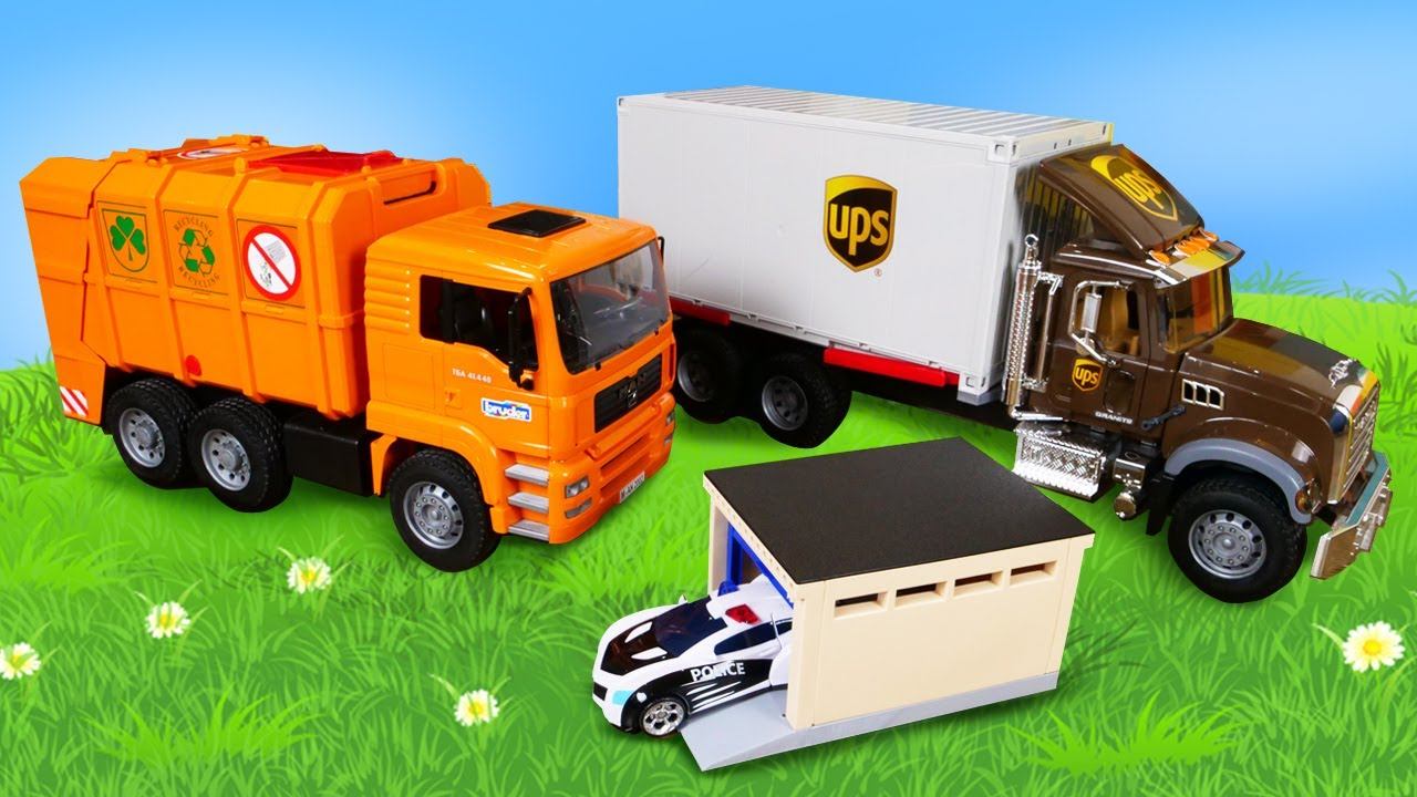 Видео для мальчиков. Распаковка нового гаража. Машины-помощники в деле смотреть онлайн