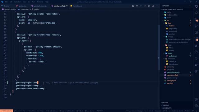 Gatsby site from scratch #9: Adding css, scss and basic styling смотреть онлайн