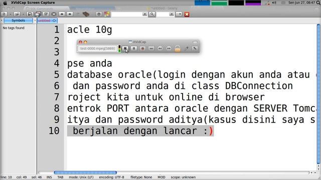 Konfigurasi Database Oracle 10g dengan Server Tomcat 6 смотреть онлайн