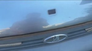 Лада Калина  Состояние капота после десяти лет с установкой мухобойки